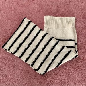 Zara Long Knitted Striped Scarf